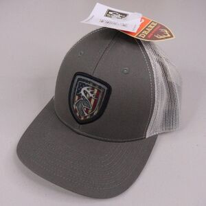 Drake Non-Typical Hat Cap‎ Snapback Trucker Gray White American Shield Mesh NWT